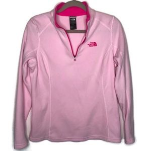 The North Face Pink Glacier Quarter Zip Fleece
